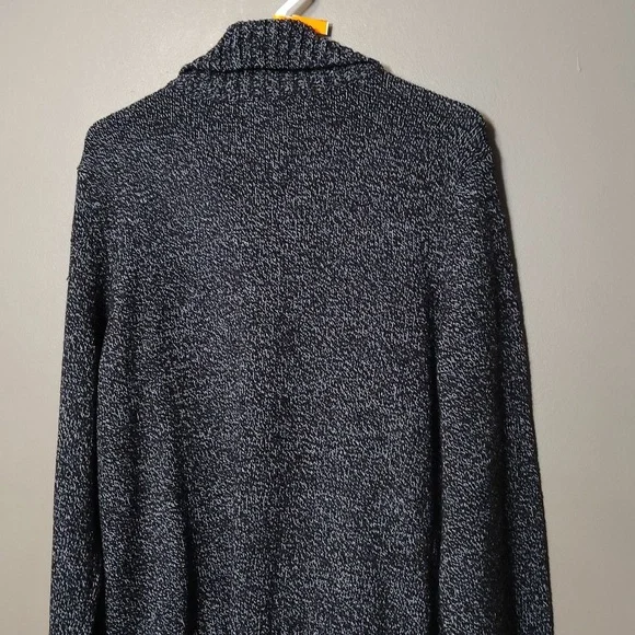 Karen Scott Black/White Full Big Button Cardigan Size XXL NWT - Picture 6 of 7